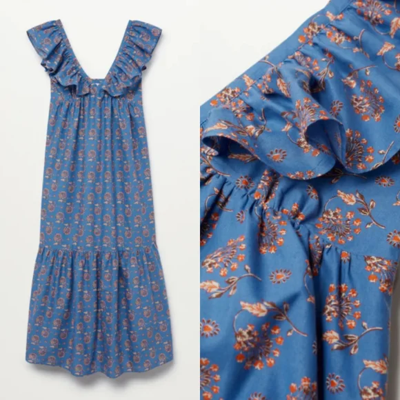 🔥Last 1🔥MANGO Cotton maxi dress - Picture 6 of 8